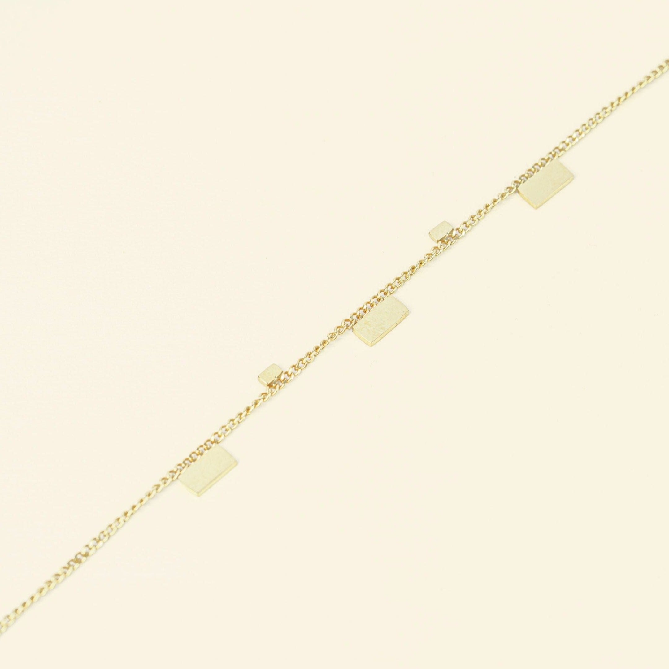 Bracelet en acier inoxydable doré à l'or fin
