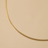 Collier serpentine doré à l'or fin