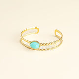 Bracelet doré en acier inoxydable