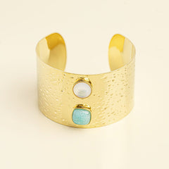 Bracelet en acier doré à l'or fin