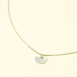 Collier en acier inoxydable doré à l'or fin
